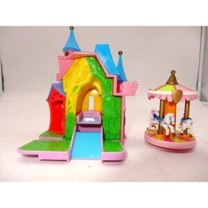 Disney Carousel Magic Kingdom Polly Pocket Bluebird and Castle Splash Mountain